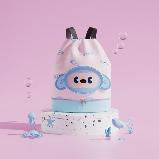 Cartoon Children’s Wet and Dry Separation Swim Bag