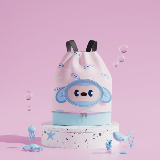 Cartoon Children’s Wet and Dry Separation Swim Bag