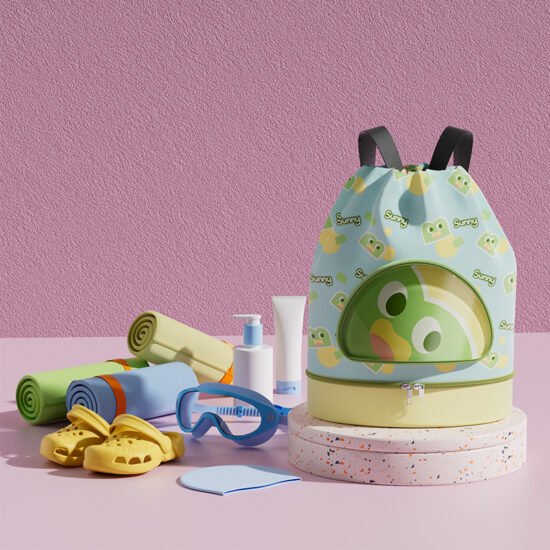 Cartoon Children’s Wet and Dry Separation Swim Bag