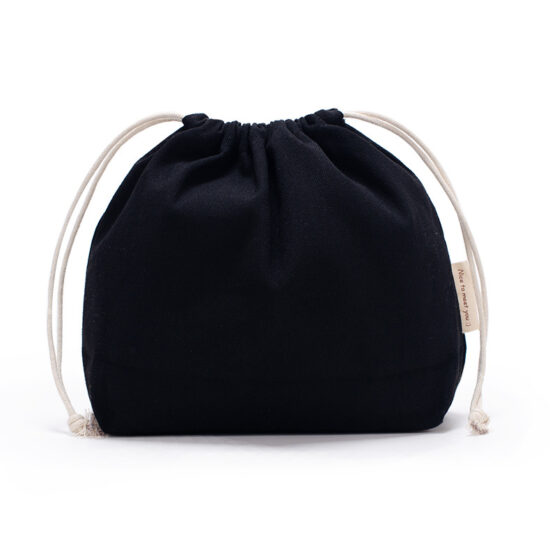Large White Canvas Drawstring Storage Bag – Cotton Inner Pouch

