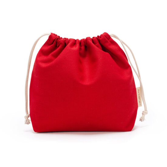 Large White Canvas Drawstring Storage Bag – Cotton Inner Pouch

