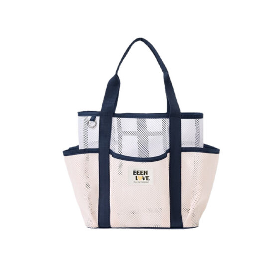 Large mesh beach travel bag with shoulder strap for swimming