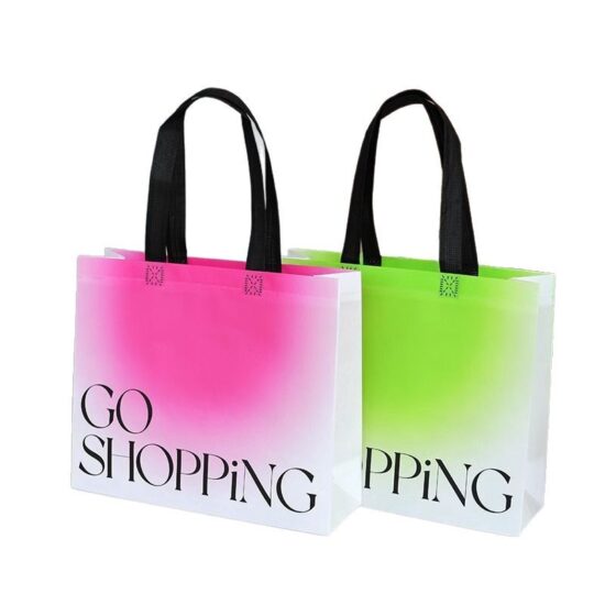 Large Non-Woven Tote Bag for Clothing Store Packaging