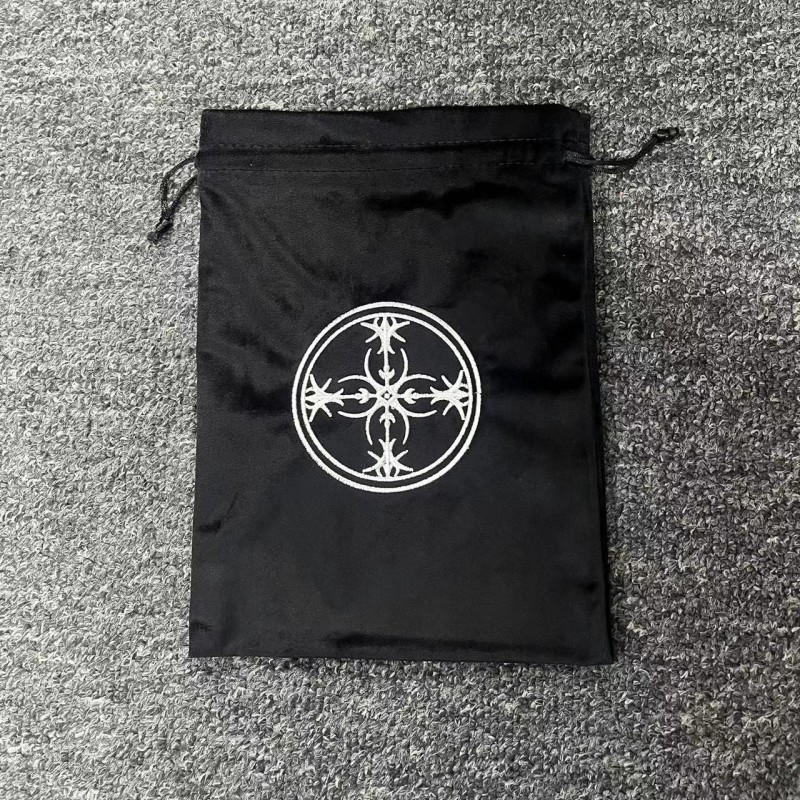 Thick velvet drawstring pouch for cosmetics and gift packaging