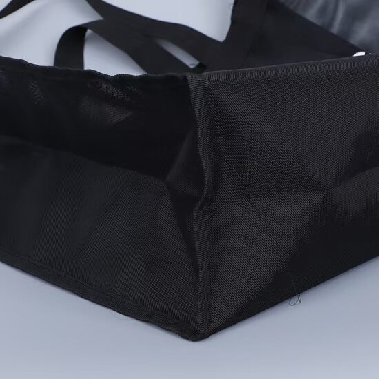 Nylon mesh tote bag for travel, beach, and clothing storage