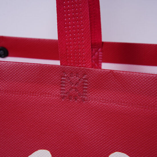 Custom non-woven dustproof drawstring bag with transparent window for handbags