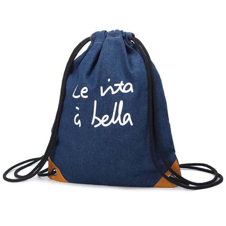 Portable Cotton Travel Drawstring Pouch Dust Bag