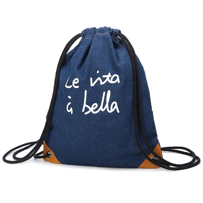 Portable Cotton Travel Drawstring Pouch Dust Bag