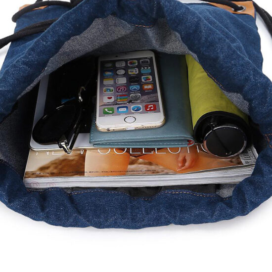 Portable Cotton Travel Drawstring Pouch Dust Bag