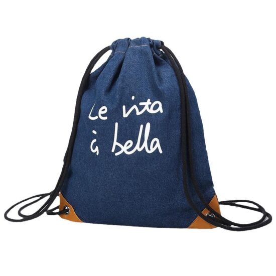 Portable Cotton Travel Drawstring Pouch Dust Bag