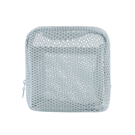 Portable mesh cosmetic pouch for lipsticks, sanitary pads, and daily essentials

