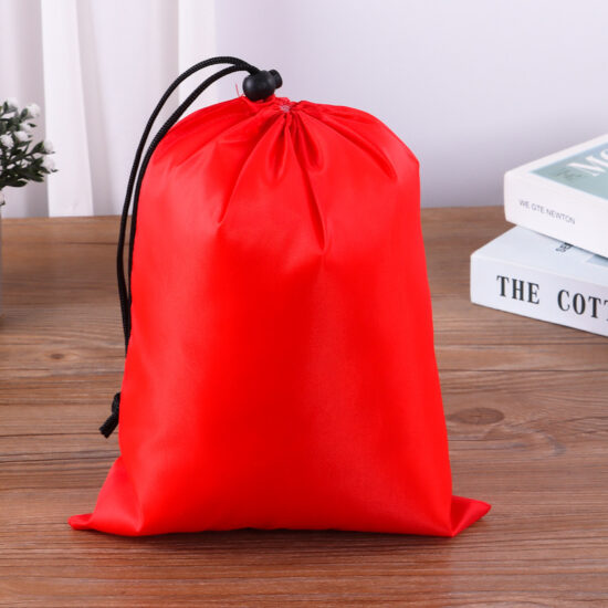  Portable polyester Oxford drawstring bag for clothing storage and packaging