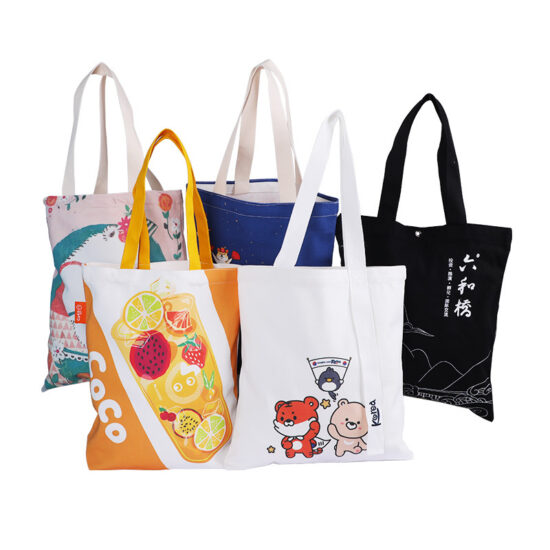  Custom Printed Canvas Drawstring Bag with Logo