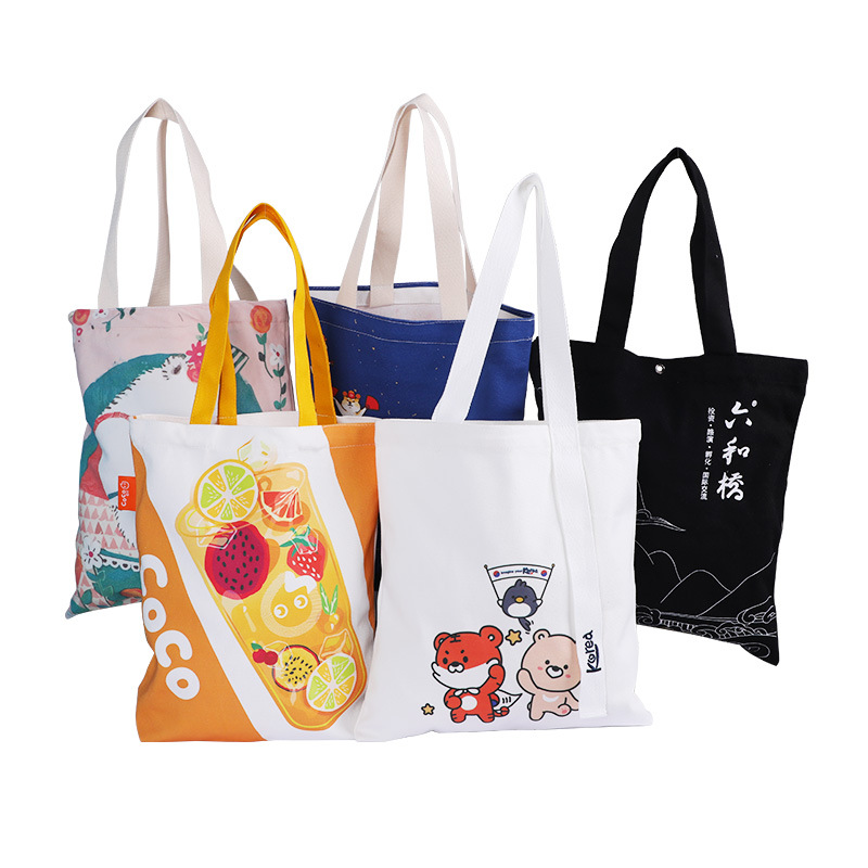Custom Printed Canvas Drawstring Bag with Logo