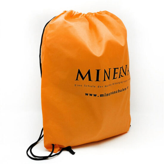 Eco RPET and non-woven drawstring backpack for students and apparel storage
