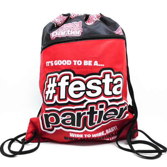 Eco RPET and non-woven drawstring backpack for students and apparel storage