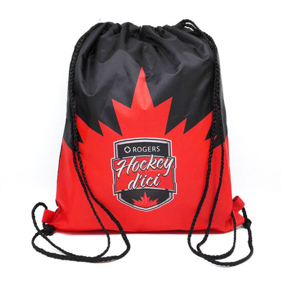 Eco RPET and non-woven drawstring backpack for students and apparel storage