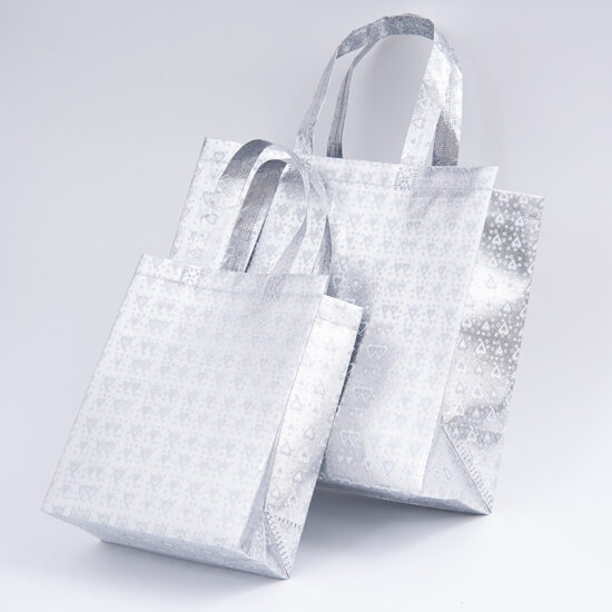 Non-woven plush doll storage bag with drawstring and handles