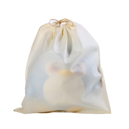Custom Logo Non-Woven Dustproof Drawstring Bag for Clothes or Shoes