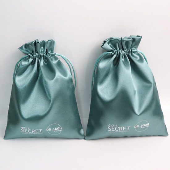 Custom Satin Drawstring Bag for Lingerie, Wigs, Jewelry