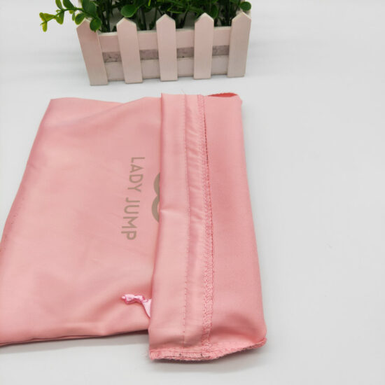 Silk-like satin drawstring pouches for jewelry and cosmetics storage