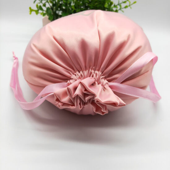 Silk-like satin drawstring pouches for jewelry and cosmetics storage