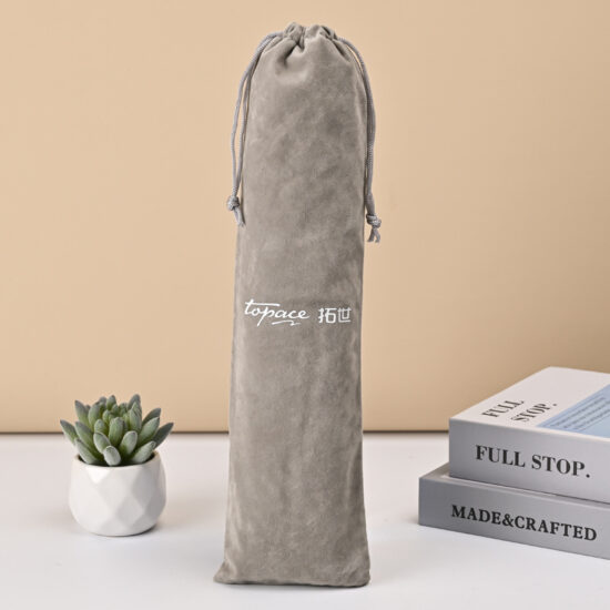 Velvet drawstring pouch for jewelry, cup, and gift packaging