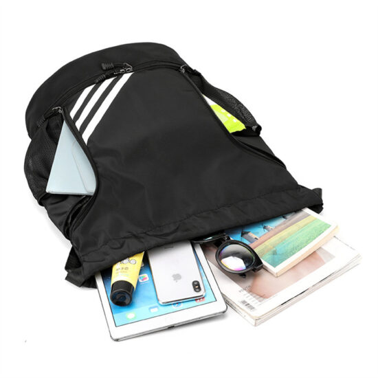 Wet-dry separation drawstring sports backpack for gym and travel