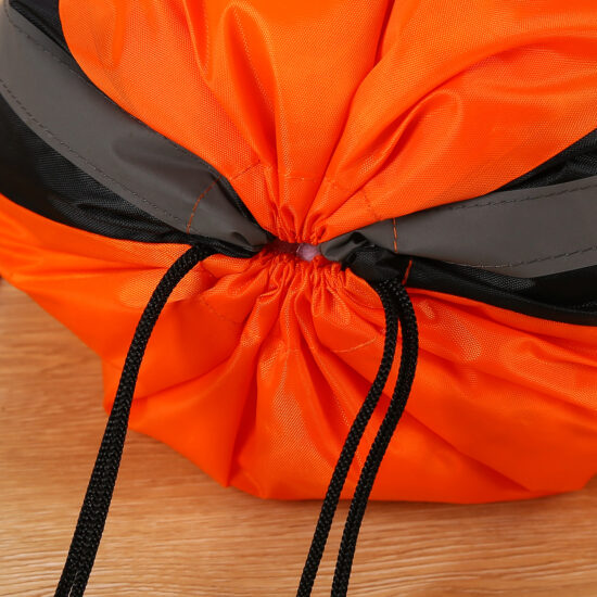 Fashionable nylon drawstring backpack with custom print design