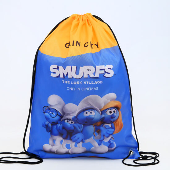 Full-Color Sublimation Polyester Drawstring Backpack