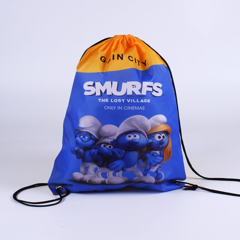 Full-Color Sublimation Polyester Drawstring Backpack