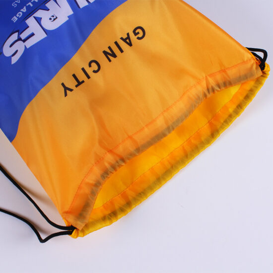 Full-Color Sublimation Polyester Drawstring Backpack