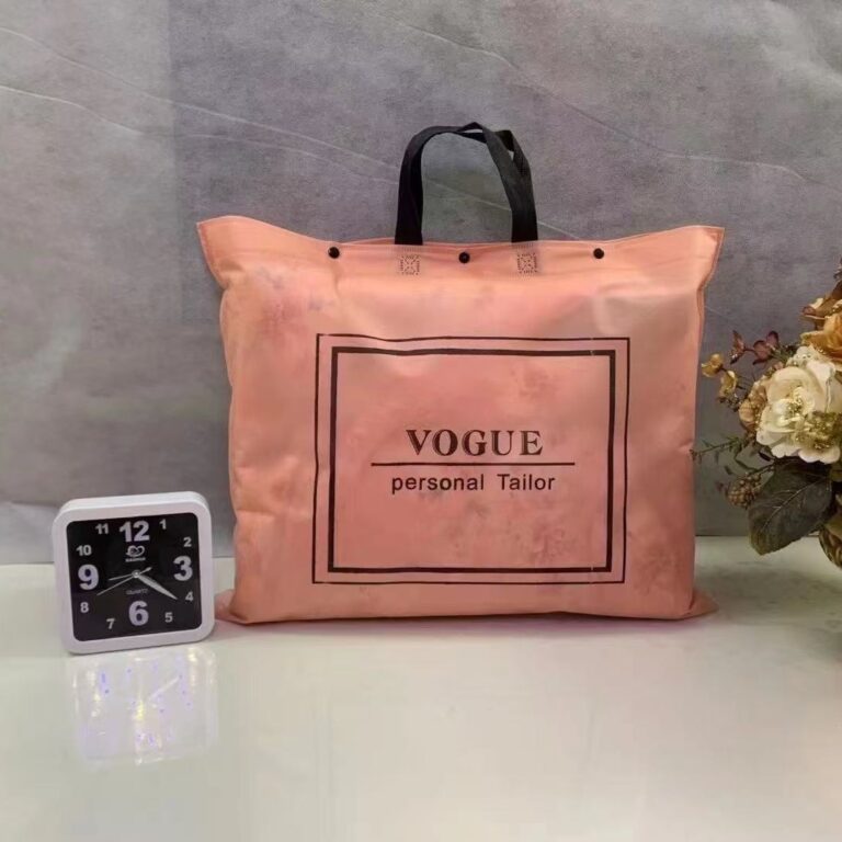 Translucent non-woven quilt storage bag with handle