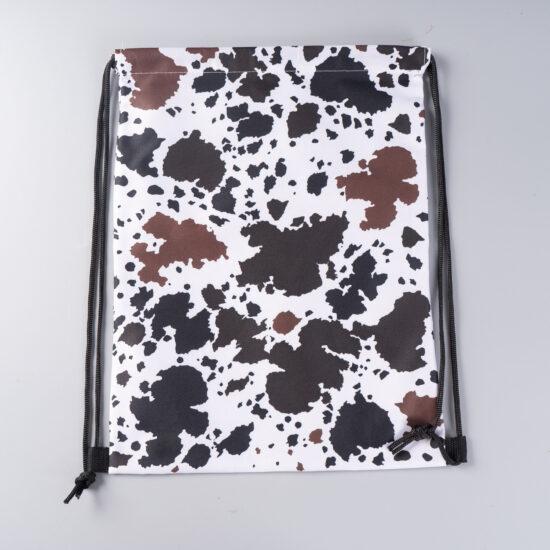 Transparent plastic drawstring bag for clothes and shoes packaging
