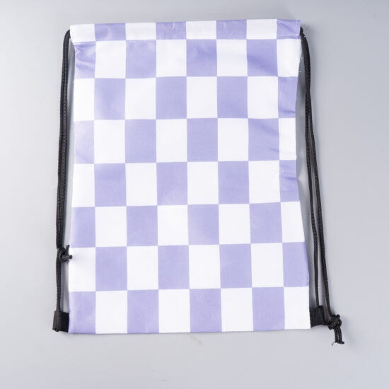 Transparent plastic drawstring bag for clothes and shoes packaging