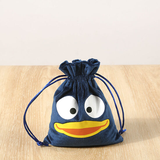 Velvet drawstring pouch for wine bottle and jewelry packaging