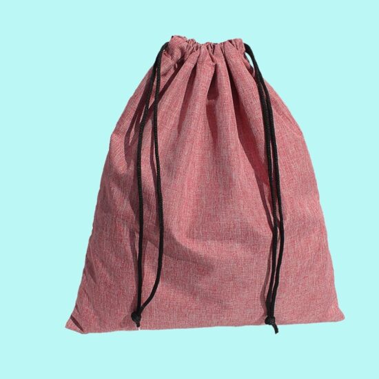 Water-resistant double-drawstring clothing organizer bag for travel and sorting

