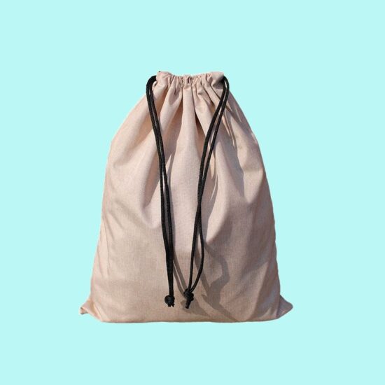 Water-resistant double-drawstring clothing organizer bag for travel and sorting


