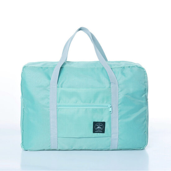 Water-resistant Oxford sports drawstring bag with soccer print for gym and shoes