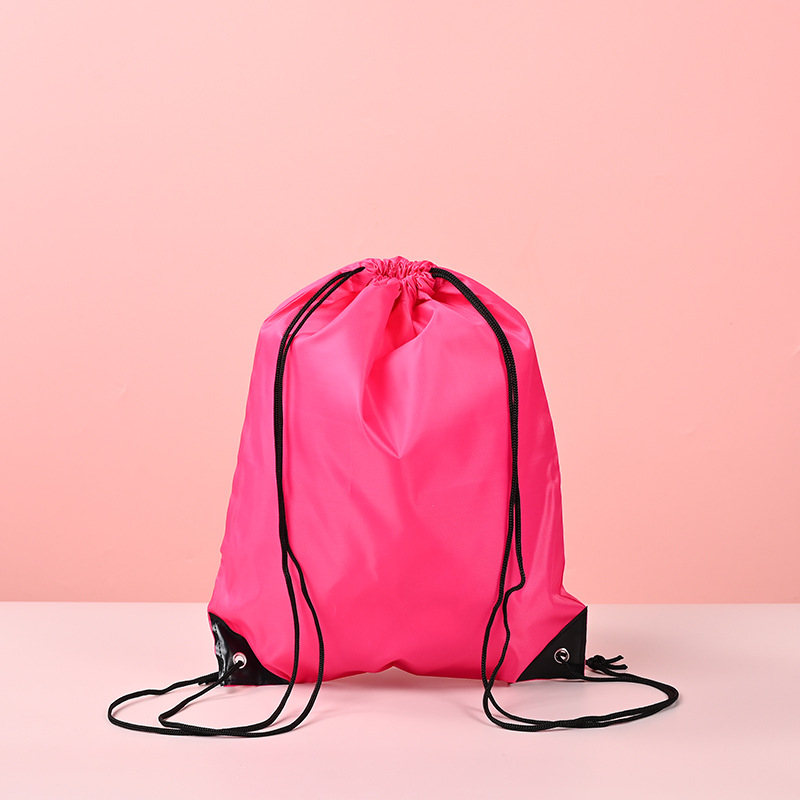 Waterproof Oxford polyester drawstring backpack for outdoor and sports use