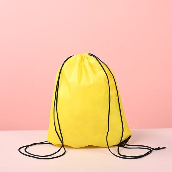  Waterproof Oxford polyester drawstring backpack for outdoor and sports use