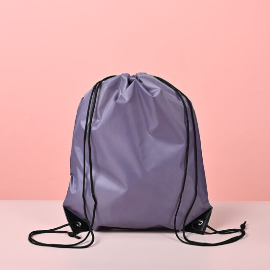  Waterproof Oxford polyester drawstring backpack for outdoor and sports use