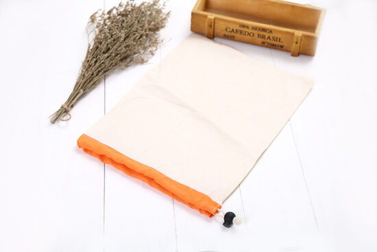 Custom Cotton Drawstring Bag for Gift and Shopping Use