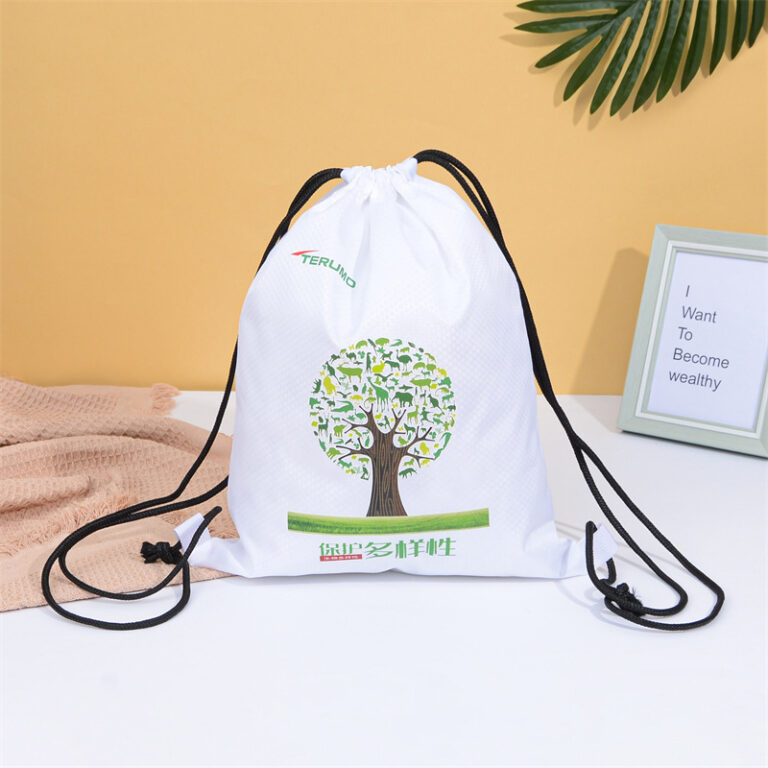 Custom Student Drawstring Backpack Bag with Logo – Nylon & Oxford