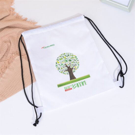  Custom Student Drawstring Backpack Bag with Logo – Nylon & Oxford


