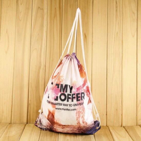  Heat Transfer Printed Polyester Drawstring Bag