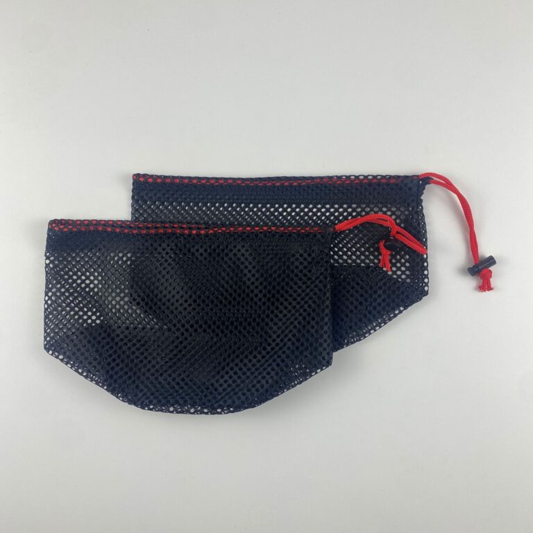 Breathable round-bottom mesh drawstring bag for outdoor gear and cookware storage