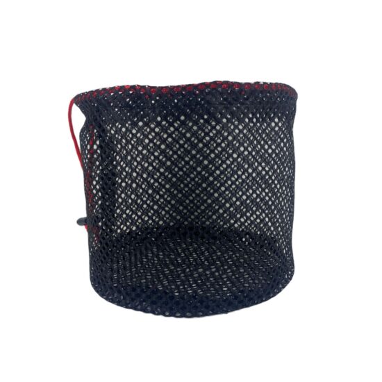 Breathable round-bottom mesh drawstring bag for outdoor gear and cookware storage