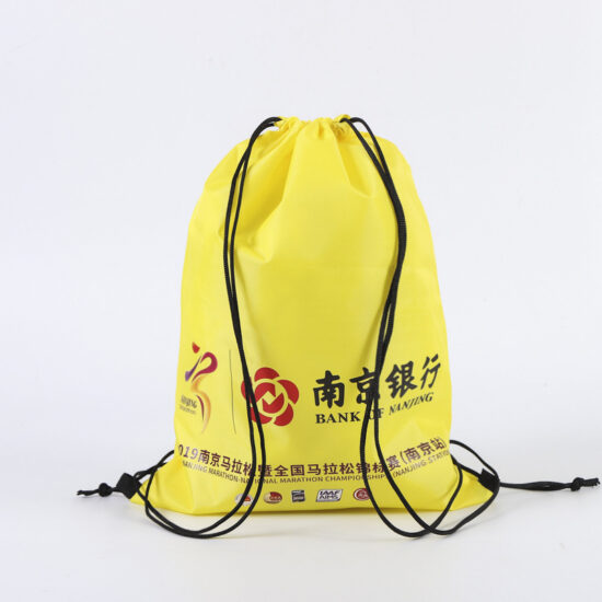  Waterproof Non-Woven Oxford Drawstring Backpack Bag