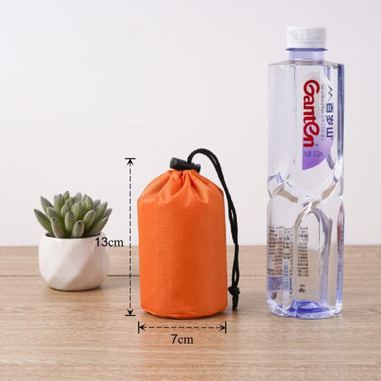 Waterproof Grid Polyester Drawstring Bag for Outdoor Use